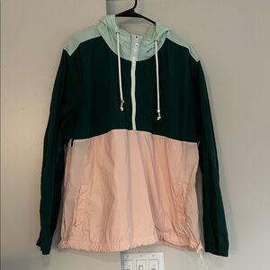 Old Navy Colorblock Hooded Windbreaker